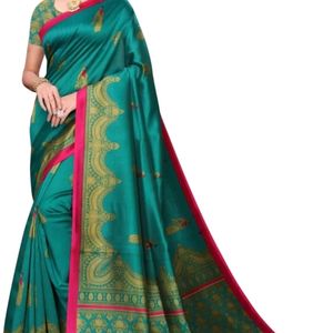 Suali Printed Mysore Silk Blend Saree