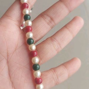 Multicolor Single Layer Pearl Jewelry Set