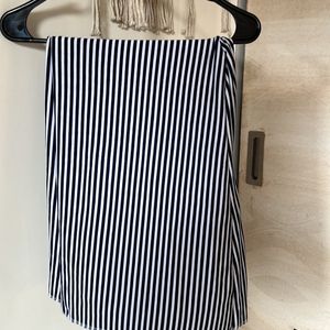 CULOTTES- White N Navy Blue Striped