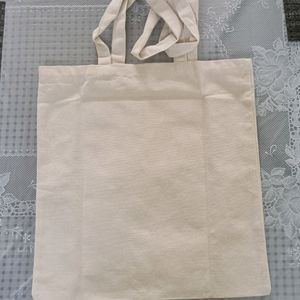 Brandnew offwhite Rubber printed  Canvas Tote bag