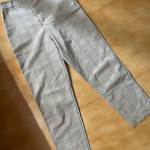 Two Piece Cotton Straight Trousers