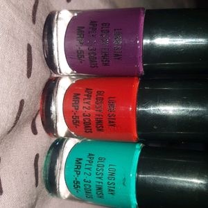 Girls Fashion Multicolour Nailpalish ( Matt)