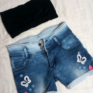 Y2k denim short