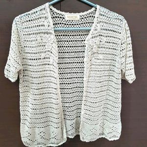 White Crochet Shrug🕊️