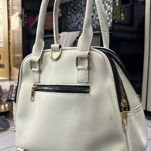 Chic White Tote Bag