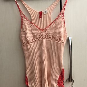 MAJOR SALE!! Sexy Crochet Tank  - Peach