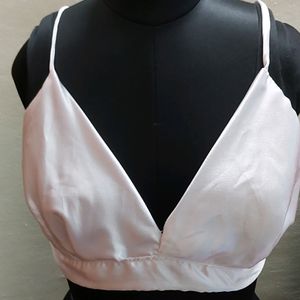 White Backless Blouse