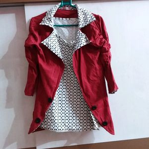 Jacket With T Shirt For Ladies....