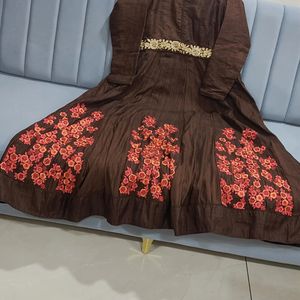 DARK BROWN GOWN