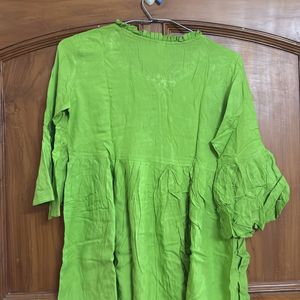 Green Short Kurti