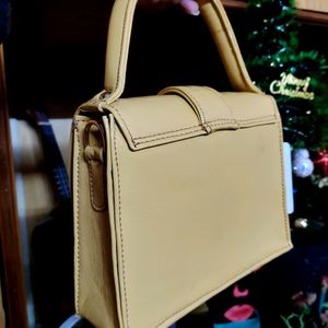 Yellow Leather Handbag