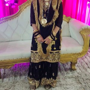 Black Gharara Suit