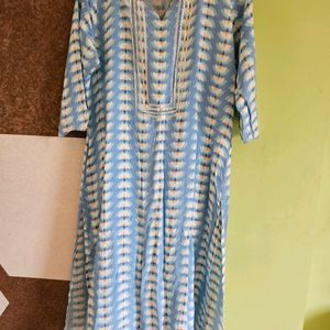 Skyblue Kurti