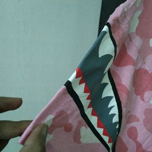 Shark Print New Pink Tshirt