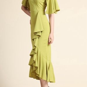 Women Ruffle Bodycone Dress