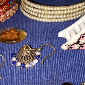 Red Colour And White Colou Bangles