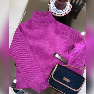 Turtle Neck Pullover For Women