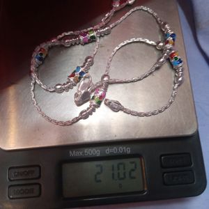 Silver anklet