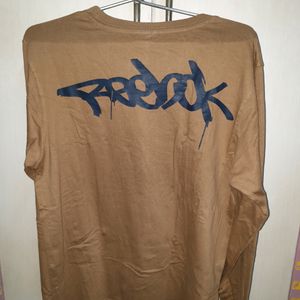 Reebok Full Sleeves Mens T-Shirt (Brown Colour)