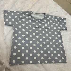 Crop Top With Polka Dots