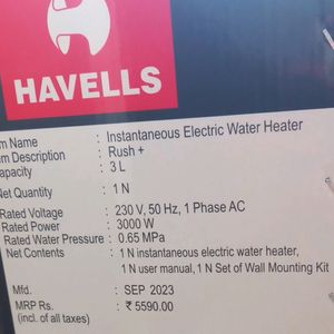 Havells Electric Water Heater