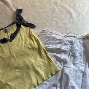 New aesthetic lemon yellow slip