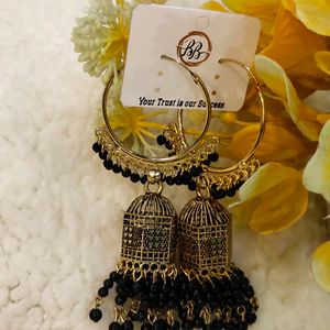 Jhumka In Black Colour ⚫ / Jewellerycohub