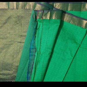 Kancheewaram Green Pure Silk Saree