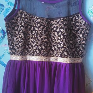 Purple Colour Gown