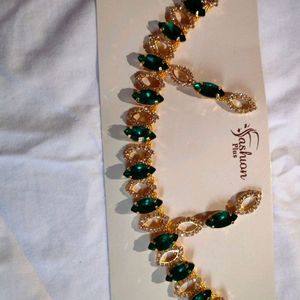 Green Golden Jewelry Set