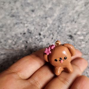 Dog Clay Charm