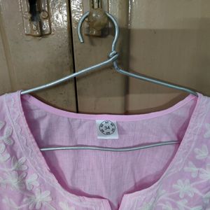 Cute Baby Pink Coloured Short Kurta