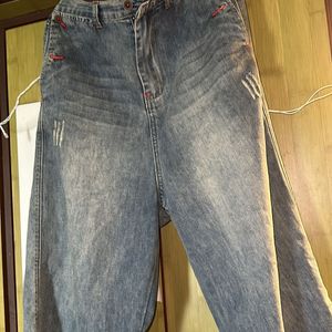 Blue Korean Baggy Jeans