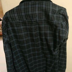 Dark Grey Formal Check Shirt