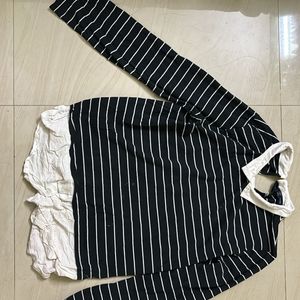 Black And White Stripped Top