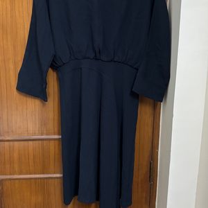 Korean Navy Blue Dress