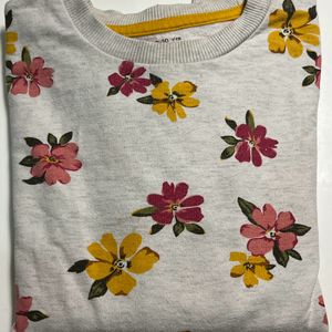 Floral Ventra Sweatshirt For 9-10 Years