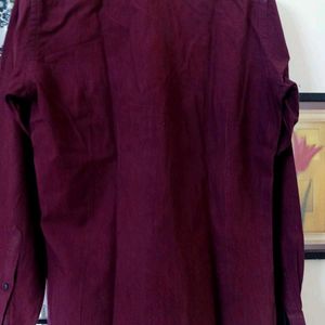 Mens Max Maroon Shirt Size 39 To 40