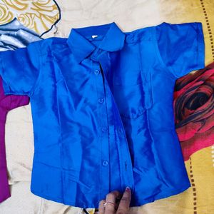 Kids Silk Shirt Ethnic Wear