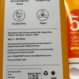 FUMIKO Ultra - Light Sunscreen