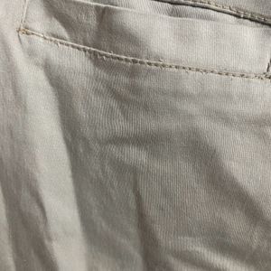 Women Tapered Beige Trouser’s