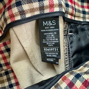 M&S Plaid Trouser