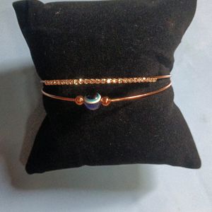 Evil Eye Rose Gold Bracelet