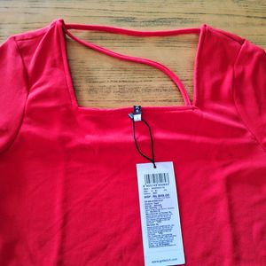 New Branded Cute Red Korean Crop Top ❤️🍒