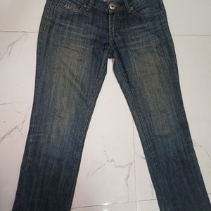 Low Waist Blue Denim Jeans