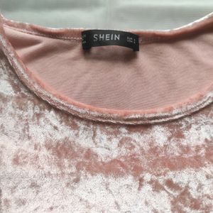 Velvet Peach Crop Top