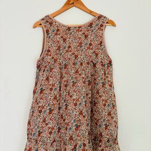 Round-Neck Casual Dress/Long Top