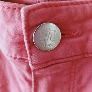 Massimo Dutti Pink Slim Fit Jeans From Italy