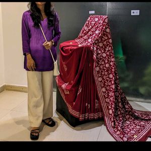 Ombre Purple Chikankari Kurti