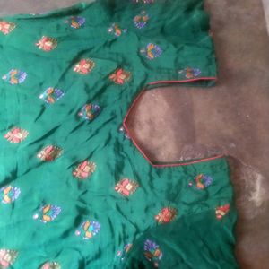 Green Colour Stitched New Patiala Suit